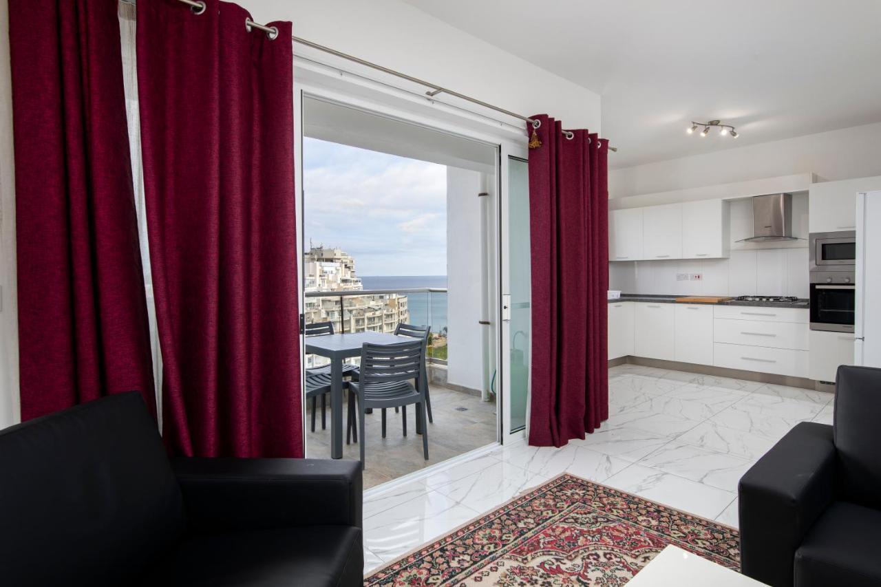 Sea View Apartment 2 Bedrooms 2 Bathrooms, 2 Minutes Away From The Sea Saint Julian's Eksteriør bilde